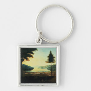 Chaveiro O acampamento no lago George, New York, 1759 (óle