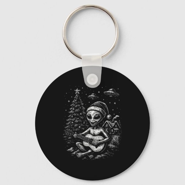 Chaveiro O Alien Ama o Natal  (Frente)
