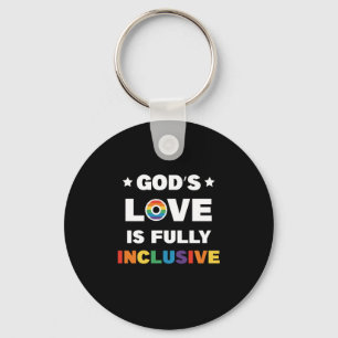 Chaveiro O Amor de Deus é Totalmente Inclusivo Mês do Orgul