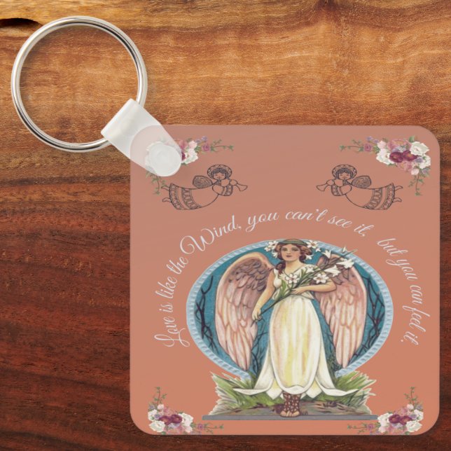 CHAVEIRO O AMOR É COMO O ANJO DO VENTO  (Frente)