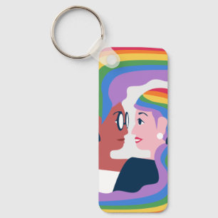 Chaveiro O amor é o Dia de os namorados do Orgulho do Amor