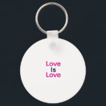 Chaveiro O amor é o gay do orgulho cor-de-rosa e roxo LGBTQ<br><div class="desc">design</div>