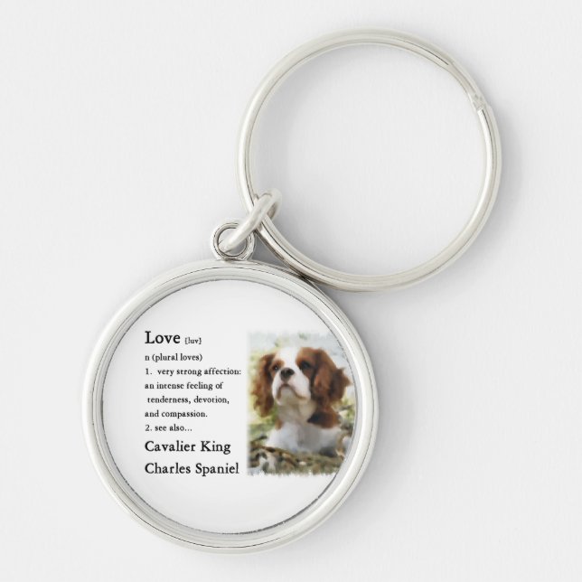 Chaveiro O Amor É O Rei Cavaleiro Charles Spaniel (Frente)