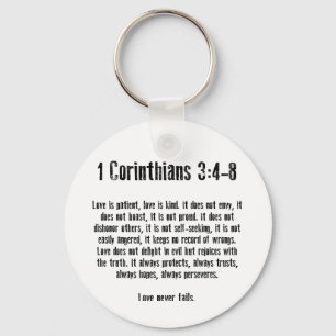 Chaveiro O amor é paciente