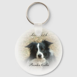 Chaveiro O amor é uma fronteira Collie