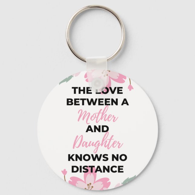 Chaveiro O Amor Entre Mãe E Filha Sabe Negro (Frente)