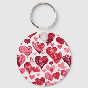 Chaveiro O amor está na design do coração do ar