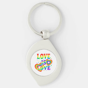Chaveiro O Amor LGBTQ é Amor Orgulho Gay Bandeira do Arco-Í