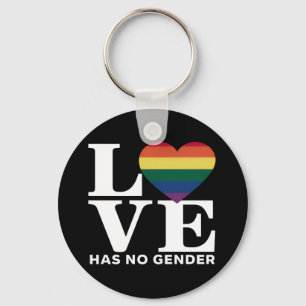 Chaveiro O Amor Não Tem Gênero Mês do Orgulho Arco-Íris LGB