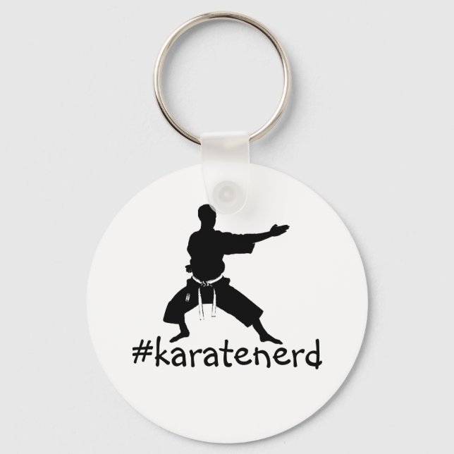 Chaveiro O anel de chaves do Nerd Shotokan Way Karate (Frente)