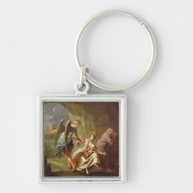 Chaveiro O anjo do compaixão, c.1746 (óleo em canvas) (Frente)