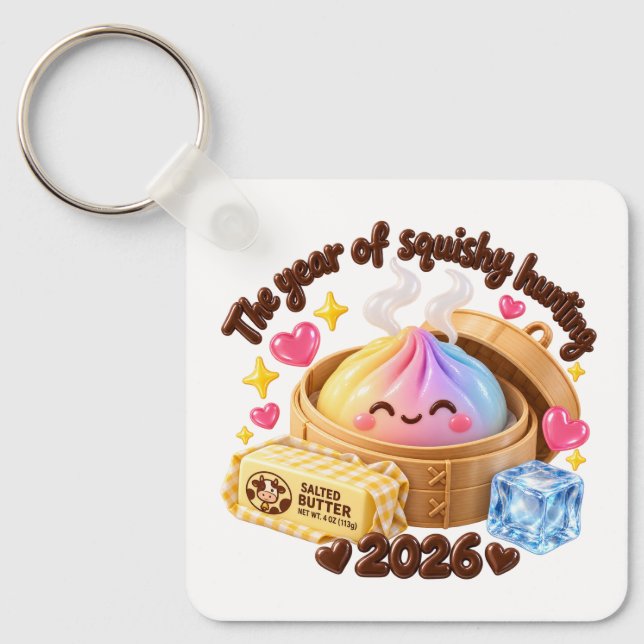 Chaveiro O Ano da Caça ao Squishy 2026! (Frente)