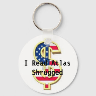 Chaveiro O atlas Shrugged a corrente chave