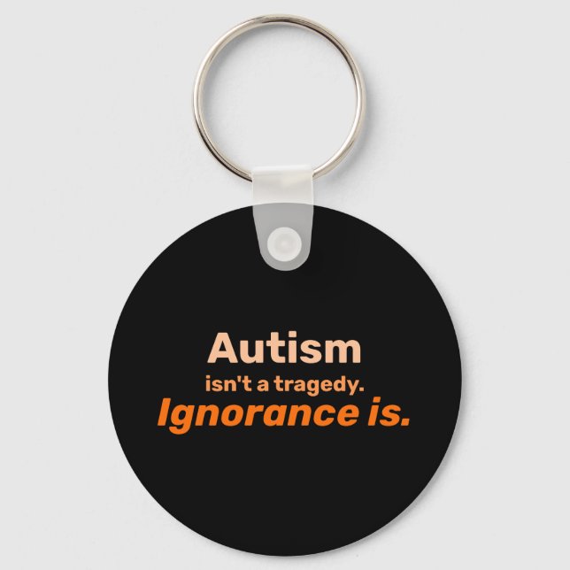 Chaveiro O autismo não é uma tragédia (Frente)
