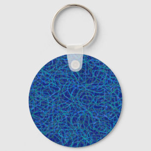 Chaveiro O azul scribbled alinha o teste padrão