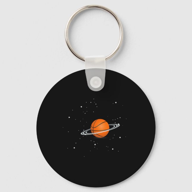 Chaveiro O basquete adora o espaço para jogadores de basque (Frente)