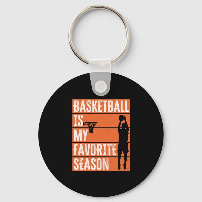 Chaveiro O Basquete É A Minha Época Favorita (Frente)