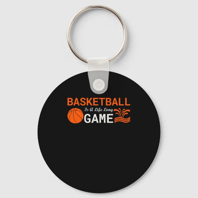 Chaveiro O Basquete É Uma Vida Longa (Frente)
