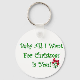 Chaveiro O bebê todo que eu quero para o Natal é você