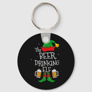 Chaveiro O Beer Bebendo Elf Correspondendo Ao Bebê Da Famíl
