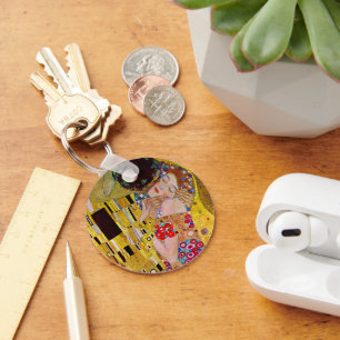 Chaveiro O Beijo de Gustav Klimt, Vintage Art Nouveau