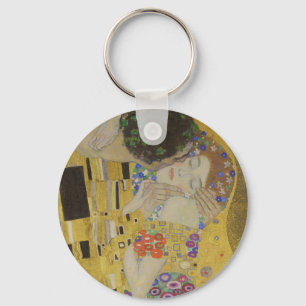 Chaveiro O Beijo, Pintura a Óleo Art Nouveau, Gustav Klimt