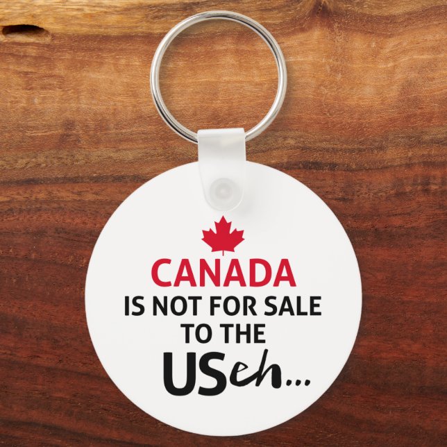 Chaveiro O CANADÁ não é para venda aos EUA. (Frente)