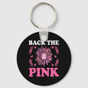 Chaveiro O Cancer rosa Sensibilização das mulheres girassol