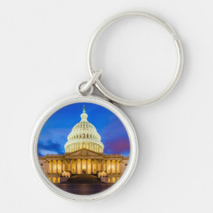 Chaveiro O Capitólio dos Estados Unidos na hora azul