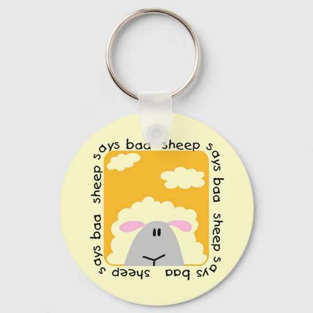 Chaveiro O carneiro diz o camiseta e os presentes do Baa (Frente)