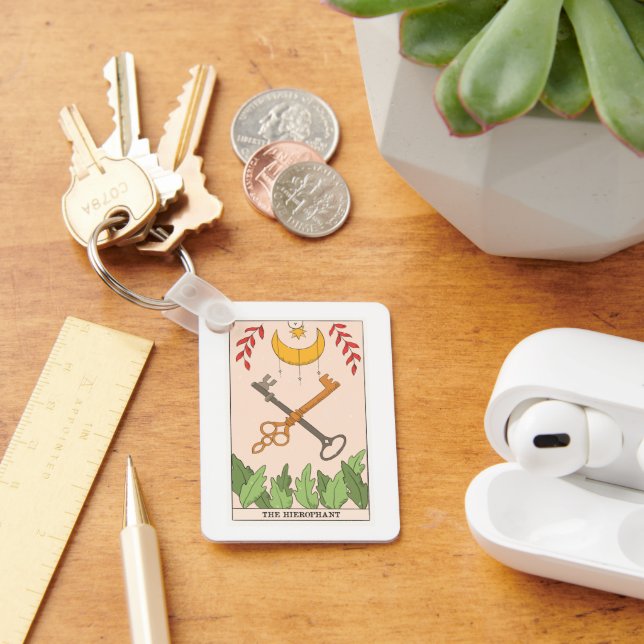 Chaveiro O cartão arcana principal da Hierophant (Mesa)