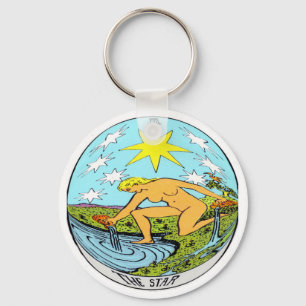 Chaveiro O cartão de Tarot da estrela