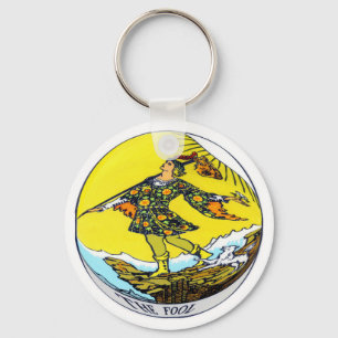 Chaveiro O cartão de Tarot do tolo