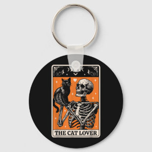 Chaveiro O Cartão Tarot do Amante de Gatos - Gato Preto e E