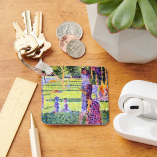 Chaveiro O Casal de Georges Seurat, Pointilismo Vintage