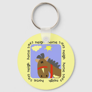 Chaveiro O cavalo diz o camiseta e os presentes do Neigh