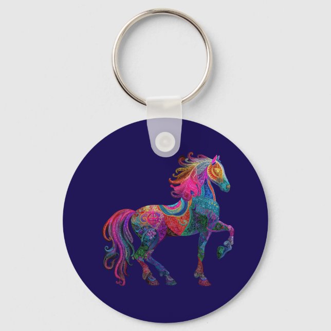 Chaveiro O Cavalo Entalhado (Frente)