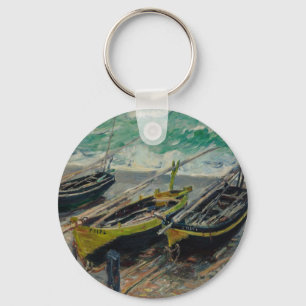 Chaveiro O céu de Claude Monet nubla-se o oceano do mar dos