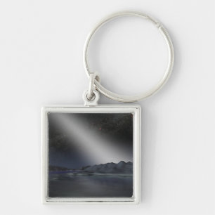 Chaveiro O céu noturno de um hipotético planeta alienígena