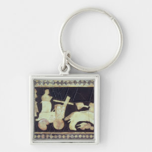 Chaveiro O chariot da guerra puxou por dois cavalos,