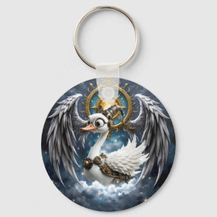 Chaveiro O Cisne Curioso de Relógio.