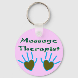 Chaveiro O coração do terapeuta da massagem entrega