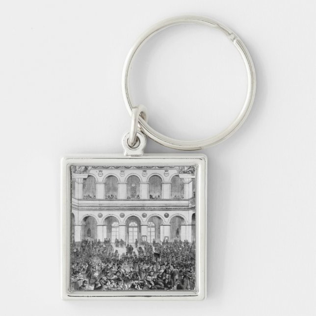 Chaveiro O "Corbeille" na bolsa de Paris, 1873 (Frente)