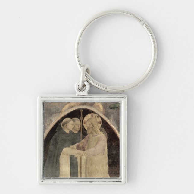 Chaveiro O cristo dá boas-vindas a dois frades (Frente)