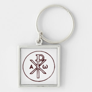 Chaveiro O cristograma Chi-Rho símbolo 