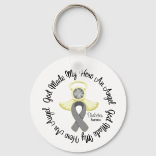 Chaveiro O deus do diabetes fez a meu herói um anjo
