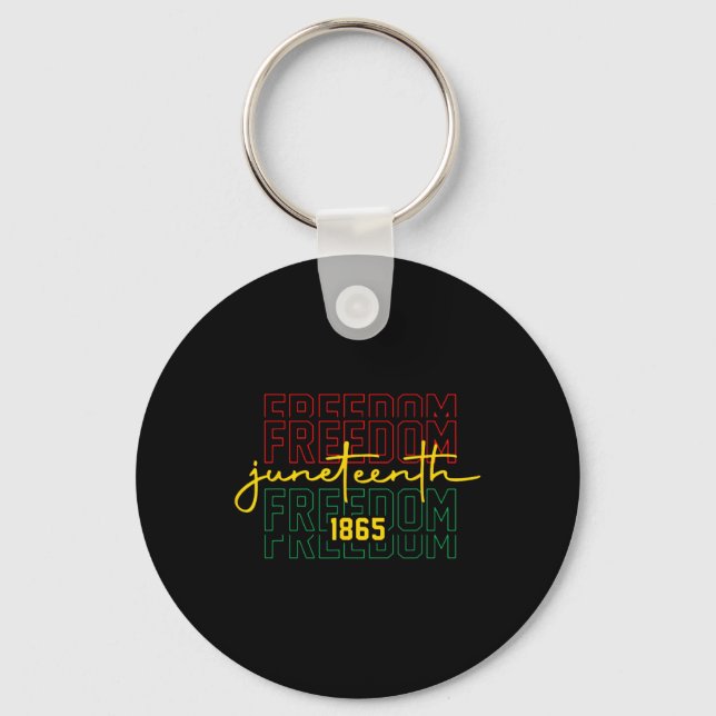 Chaveiro O Dia da Emancipação é ótimo com a bandeira Junete (Frente)