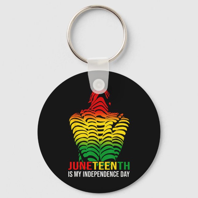 Chaveiro O Dia da Independência é afro-americano 1865 (Frente)