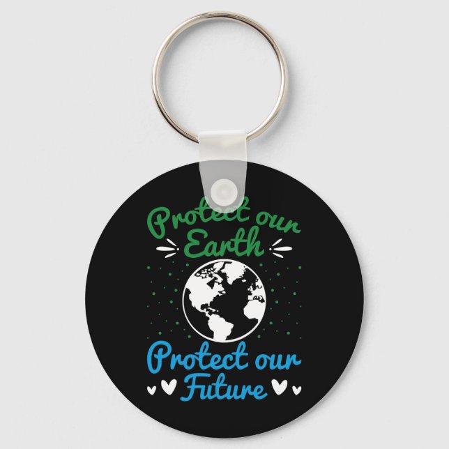 Chaveiro O Dia da Terra Protege a Nossa Terra 1 (Frente)