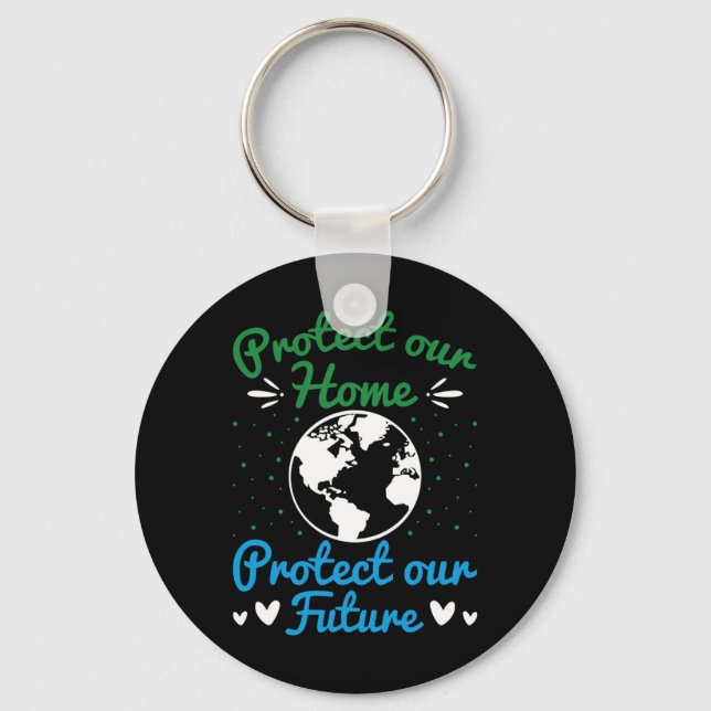 Chaveiro O Dia da Terra Proteja nossa Terra (Frente)